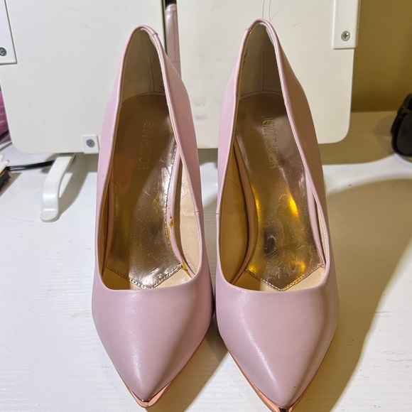 Jenn Ardor Blush Pink Pointed Heels - Picture 1 of 6